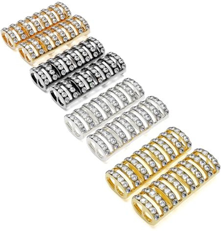 Hapysen 22mm Bead Bracelet Connectors Compatible with Apple Watch Band Adapter, Jewelry Making Replacement Link Attachment for iWatch Series 9 8 7(41mm) 6 5 4 SE(40mm) 3 2 1(38mm) Strap, Black