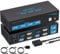 AILVLVNG 4K120Hz HDMI KVM Switch 2 PC 2 Monitore 8K60Hz USB 3.0 KVM Umschalter für 2 Computers teilen sich zwei Monitore und 4 USB Geräte wie Tastaturen, Mäuse, Drucker mit 2 USB Kabeln
