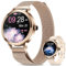 fitonyo Smartwatch Donna Chiamate Bluetooth,1.1” AMOLED Touchscreen Orologio Donna per 110+Sports Cardiofrequenzimetro SpO2 Sonno,IP68 Orologi Smartwatch per Android iOS oro rosa