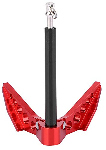 WGFOIP Ancla de Cabrestante Ancla de Coche RC Roja Universal, Adecuada para Orugas de Coche Universal 1/10 RC