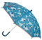 Sigikid Regenschirm Dino Kinderschirm, 75 cm blau,Onesize,blau