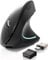 Totaiden Bluetooth Mouse,Type-c and USB 2.4G Wireless Vertical Mouse Rechargeable Ergonomic Mouse, 800/1200 /1600 DPI, 5 Buttons for Laptop, Desktop, PC, MacBook,Mac Computer (Black)