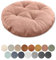 Lsjoaw Sitzkissen Rund 40cm Dicke 6cm 1 Stück Bodenkissen Rund Sitzpolster Stuhlauflage Sitzpolster Stuhlkissen Polster Auflage für Wohnzimmer Büro Konferenzraum Cordstoff （Rosa）