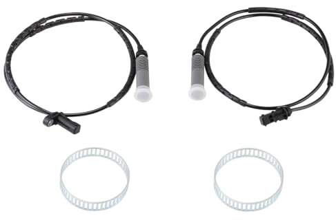 GEAREVER 2x ABS Sensor Raddrehzahlsensor, 34526762466 ABS-Raddrehzahlsensor hinten Links Rechts ABS sensor kabel für BMW 1er E81 E82 E87 E88, für BMW 3er E90 E91 E92 E93