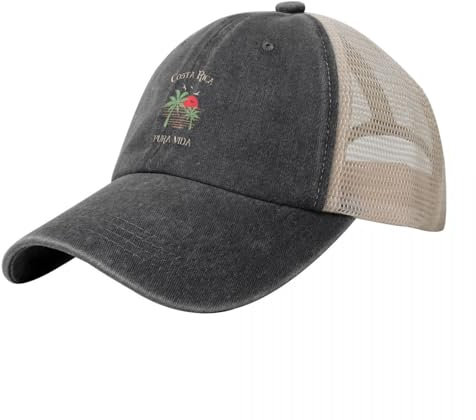 ENWIND Baseballmütze Costa Rica Cowboy Mesh Baseballkappe Sonnenhut Für Kinder Strandausflug Visier Damen Strand Herren Hut