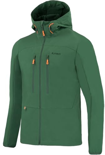 Alpinus Men's Pourri Tactical Soft Shell Jacket Green size L