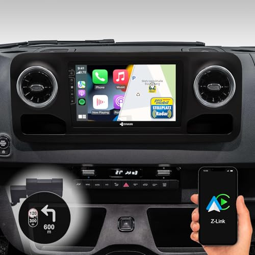 DYNAVIN Android Autoradio Navi für Mercedes Sprinter ab 2018: 10,1 Zoll Radio mit Wireless Carplay und Android Auto | Head-up Display | Inkl. DAB+: D9-SP Plus Flex - C