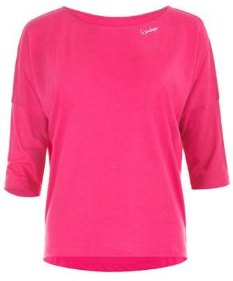 Winshape Damen Ultra Leichtes, Weiches Modal-3/4-arm Mcs004 T-Shirt, Deep-pink, S EU