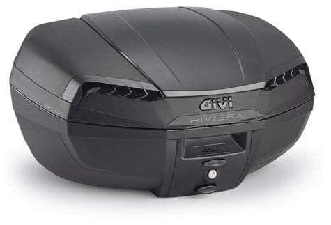 Generico GI VI. E46NB E46NBB Topcase Koffer Monolock Riviera Triple Schwarz kompatibel mit E46 Givi Motorrädern und Rollern.