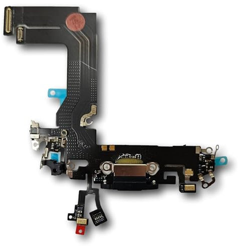 Smartex® Conector de Carga de Repuesto Compatible con iPhone 13 Mini - Dock de repeusto con Cable Flex BLU