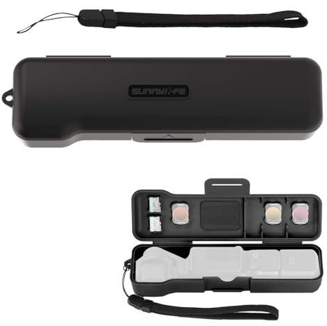 TREABEAR Etui de Transport Portable avec Dragonne pour DJI Osmo Pocket 3, Coque pour DJI Osmo Pocket 3, Accessoire Boîte de Rangement pour DJI Osmo Pocket 3, pour Protection Osmo Pocket 3