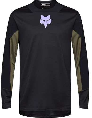 Fox Herren Defend Ls Jersey T-Shirt, Schwarz, XL EU
