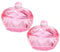 DEARMAMY 2pcs Glass Dappen Dish with Lid Acrylic Liquid Storage Cup for Manicure Smooth Design Nail Tips Holder for Mixing Powder and Removers