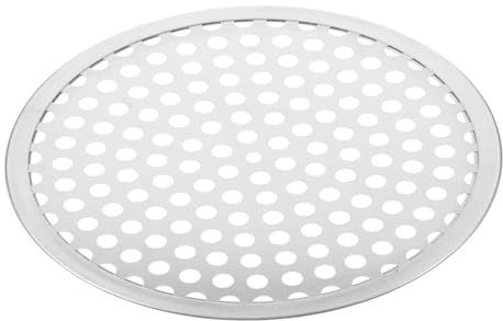 Toyvian Bandeja De Horno Perforada Para Pizza Bandeja Metálica De Acero Inoxidable Para Hornear Pizza Casa