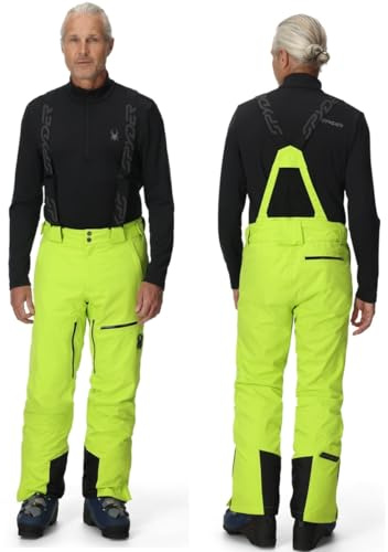 Spyder Dare 38SA125314 LIM - Pantaloni da sci da uomo, giallo., S