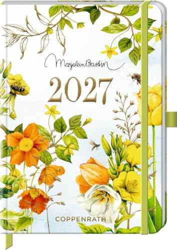 Mein Jahr 2027: gelb: Wochenkalender: Taschenformat, illustriert, Notizen, Gummiverschluss, Leseband (Kleiner Wochenkalender)