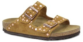 Birkenstock Arizona 1031731 Rivet Border Mink braune Damenpantoffeln mit Schnallen und Nieten 40