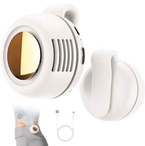 fupcap 2026 Neu Mini Ventilator, Tragbarer Clip Ventilator Klein Leise und Leistungsstark, Portable Fan Handventilator In Drei Stufen Einstellbar Geeignet für Pendler Camping und Reisen (Weiß)