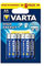 Varta - Piles Alcalines High Energy AA LR06 x 6 - Lot de 2