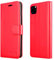 iCatchy For iPhone 11 Case Shockproof Leather Wallet Book Flip with Card Slots Kickstand Magnetic Closure Cover for iPhone 11 (6.1) Phone Case (Red)