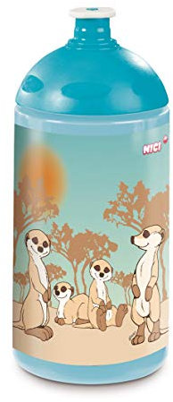 NICI Trinkflasche, Erdmännchen-Familie, 0,5l