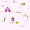 Prinzessin Tapete in Rosa Pink | Froschkönig Vliestapete mit Märchen Muster ideal für Kinderzimmer von Mädchen | Vlies Kindertapete für Mädchenzimmer