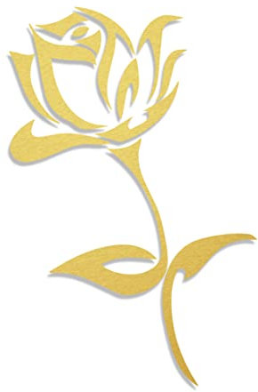 Decus Rose XL 0221 (Gold metallic) // Sticker OEM JDM Style Aufkleber