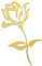 Decus Rose XL 0221 (Gold metallic) // Sticker OEM JDM Style Aufkleber