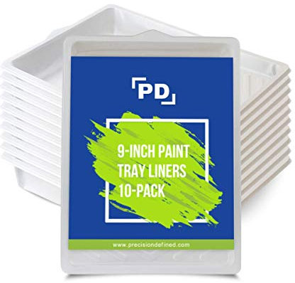 Precision Defined Farbwanne Einsatz – Farbwanne – Farbwanne Einsatz für 39,5 x 29 x 4,8 cm (L x B x H) große Farbwanne – Farbschale Einsatz aus stabilem Kunststoff – 10er Pack