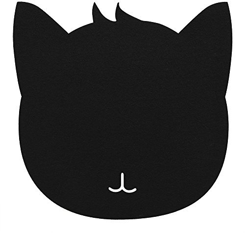 Yosoo Health Gear Tapis de Souris Chat, Forme de Chat feutres antistatiques Table Tapis de Souris Bureau Tapis de Bureau Anti-poussière(Violet)