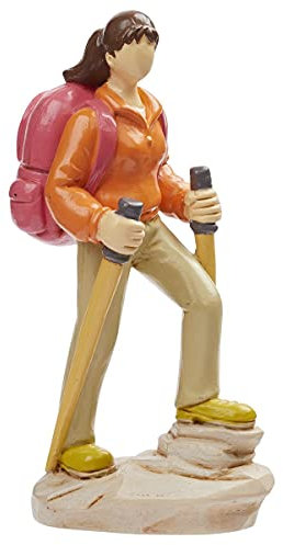 Color-Up.Shop Wanderin, 9,5 cm, Weiß, Geblümt, Figurine, Garten, Dekorativ, Alle Altersgruppen