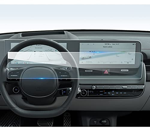 LFOTPP Kompatibel mit Hyundαi Ioniq 5 Navigation Instrumententafel Pan-zerglas Schutzfolie, 12,3 Zoll Navi Folie Auto Zubehör GPS Radio Displayschutzfolie