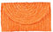 EVEOUT Carteras de Mano Clutches de Paja Tejida para Mujer Monedero de Verano Bolsa de Vacaciones en la Playa Naranja