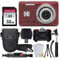 Kodak PIXPRO FZ55 Appareil Photo Numérique (Rouge) + Carte Mémoire 32 Go + Etui Appareil Photo Point and Shoot + Monopode Extensible + Stylet de Nettoyage + Films de Protection Ecran LCD + Trépied de