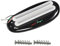FLEOR Hot Rail Keramik Single Coil Sized Humbucker Pickup hals Tonabnehmer für ST E-Gitarre, Weiß