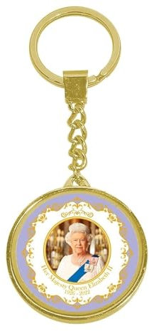 The Leonardo Collection - Schlüsselanhänger 'Queen' - Gedenk-Schlüsselanhänger, Souvenir, Klassisch, Metall, Blau, Damen, Frauen, Female