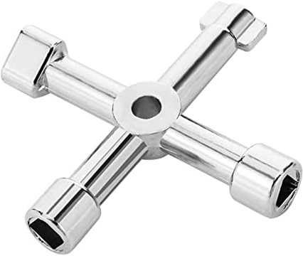 4-Way Multifunctional Utility Key For Water Gas Meter Box Cabinet Cupboard Lifters