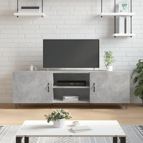 Coavain Mobile TV Grigio Cemento 150x30x50cm in Legno Multistrato