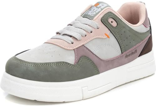 REFRESH - Sneakers Femme Khaki - Chaussures Confortables et polyvalentes - Mode décontractée - Modèle 17234603 (Taille39)