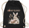 Turnbeutel Rucksack - Ostergeschenke Ostern - Hunny Bunny Osterhase I Osternest I Osterüberraschung - Unisize - Schwarz - osterhasentasche oster hase beutel wäschebeutel kindergarten osterhasen