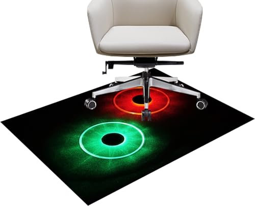 Stuhlmatte für Teppiche 90 x 120 cm, Unterlage Schreibtischstuhl, Bodenschutzmatte Bürostuhl Saugfähige, Bürostuhl Unterlage Hohe Rutschfestigkeit, Unterlage-Kratzfest für Parkett und Hartböden