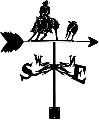 Windfahnen-Dekoration, Wetterfahnen, Wetterfahne aus Edelstahl, Messwerkzeuge, kreative Skulpturen, Wetterhahn mit Rostschutzbeschichtung, den Außenbereich, Gärten, Häuser, Terrassen, Rasenflächen