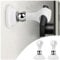 Magnetische Türstopper aus Silikon, 2er-Pack, starker Magnet, einfache Installation, passt an den Türgriff, geräuschloser Antikollisionspuffer, kein Bohren erforderlich (Weiß)