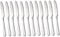 ALLBASA Couteaux, Couteaux de table, Couteau viande Cuisine, Couteaux a steak en acier inoxydable avec Lame Dentelée (Lot de 12pcs, Couteaux de table)