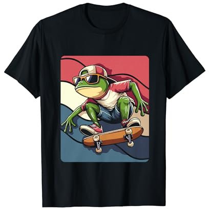 Skateboard Frog Skater T-Shirt