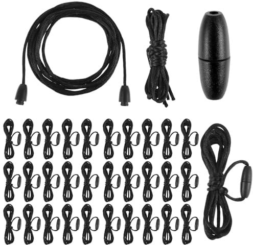 30 Sets Replacement Necklace Cords with Breakaway Clasp Breakaway Clasp for Lanyard Plastic Lanyard String Necklace Cords for Pendants Breakaway Lanyard for Bracelet Necklace Jewelry Making