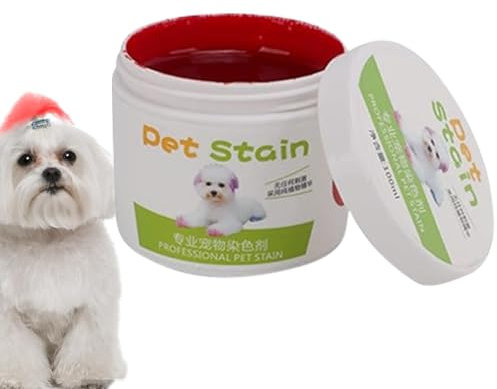 Tinte para el de perro, tinte para el de mascotas utilizado de forma segura por salones de aseo durante una década, tinte seguro para mascotas, color brillante para perros, gatos y caballos,