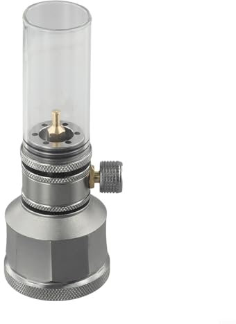 UTTASU Gaslaterne, Kerzenlicht-Set, Campinglampe mit leerem Tank, tragbarer Außen-Lichtschlauch, zum Angeln, Wandern, Bergsteigen (Gaslaterne mit Tank)