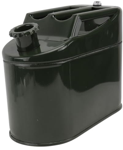 BUGUUYO Motorölablasser Aus Metall Tragbarer Benzintank Fürs Auto Benzineimer Mit Dichtem Deckel Geeignet Für Benzin Und Treibstoff Nachfüllbarer Benzintank Mit Griffdesign