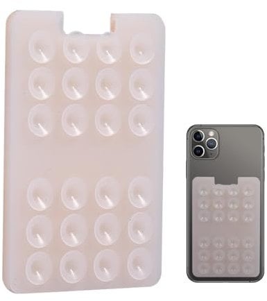 Soporte para tarjetas con ventosa – Funda para teléfono móvil, soporte autoadhesivo para tarjetas de teléfono móvil | Selfie Multifuncional Portatarjetas Bancario Soporte para Teléfono Móvil Ventosa